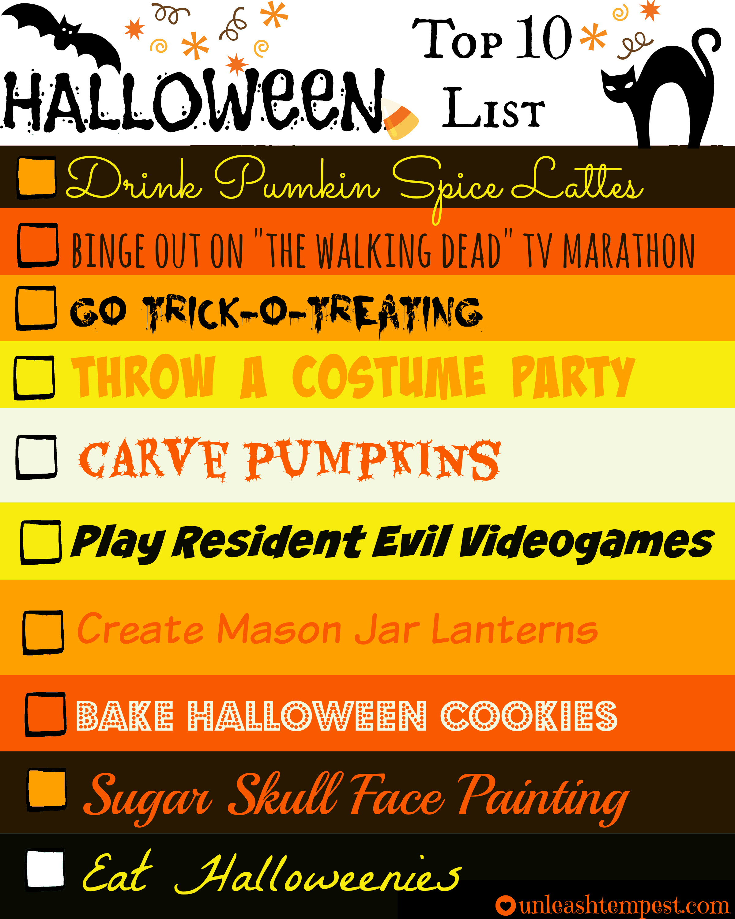 Halloween UTT Top 10 List (filled)