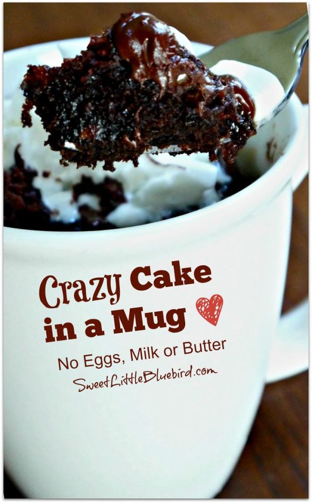 Crazy Cake in a Mug